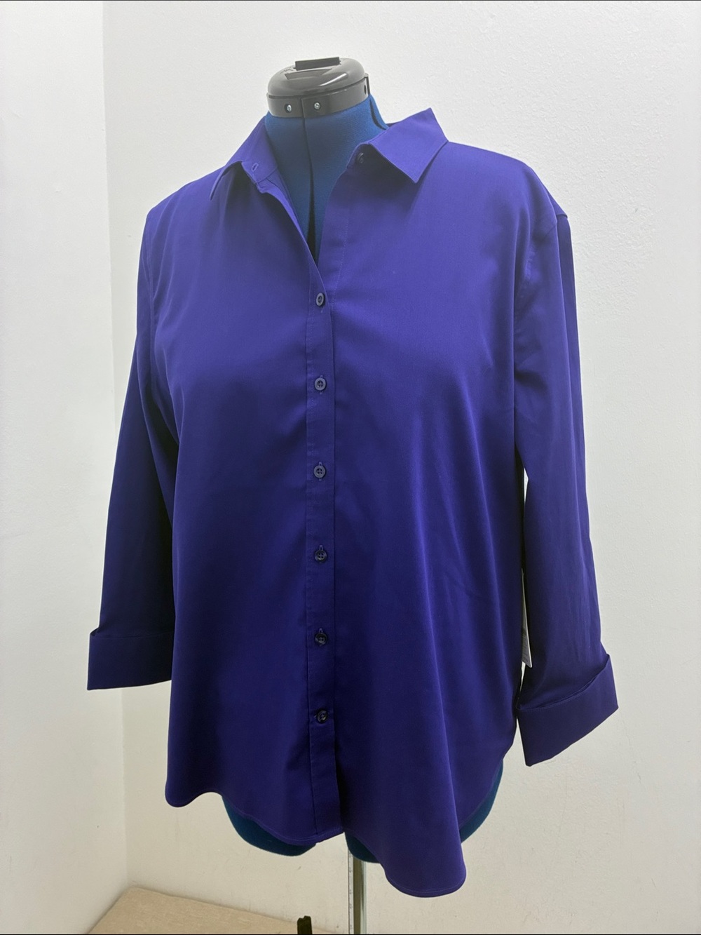Chico's Royal Blue Button-Down Blouse